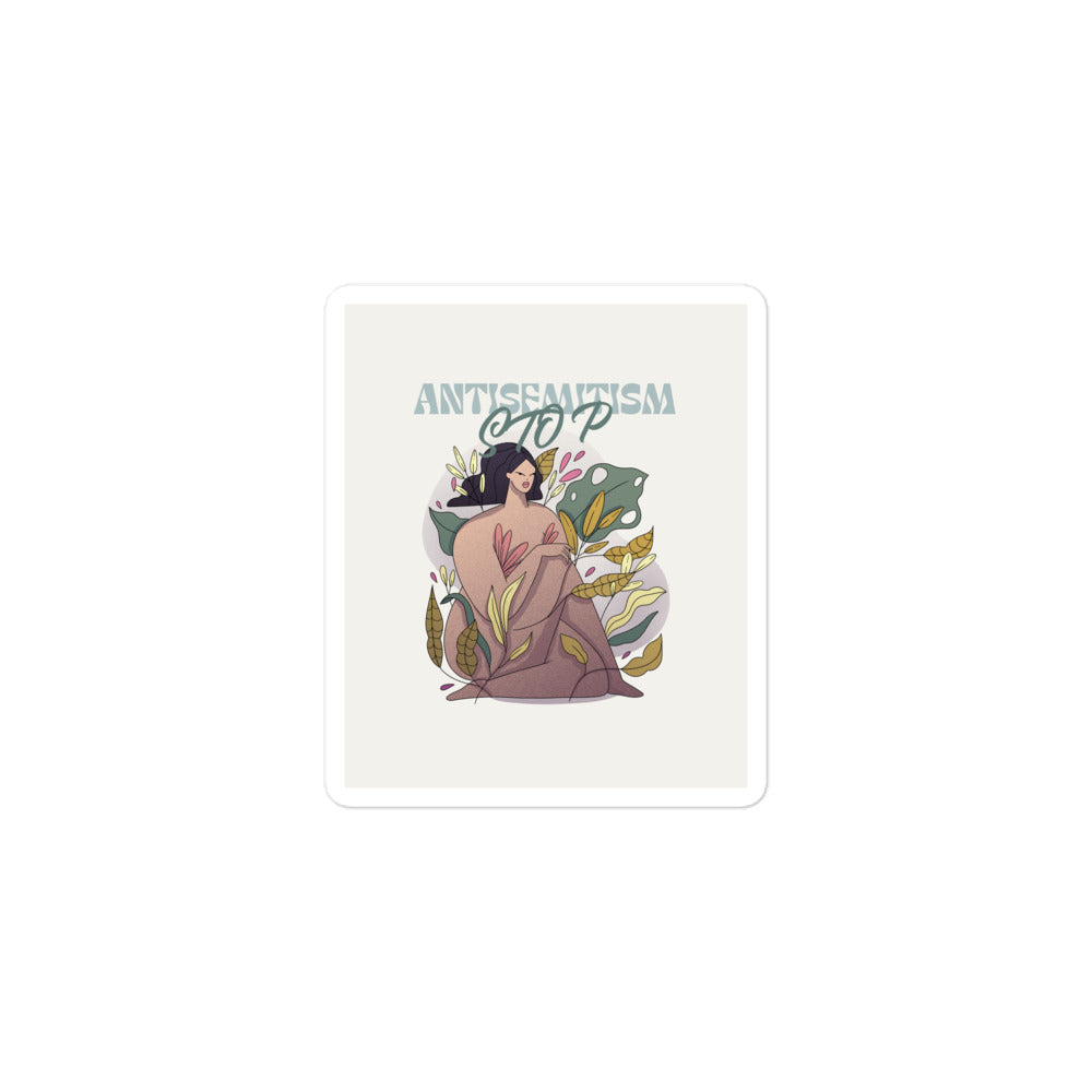 Stop Antisemitism | Plants & Flowers Edition | Kiss Cut Sticker Jouparty