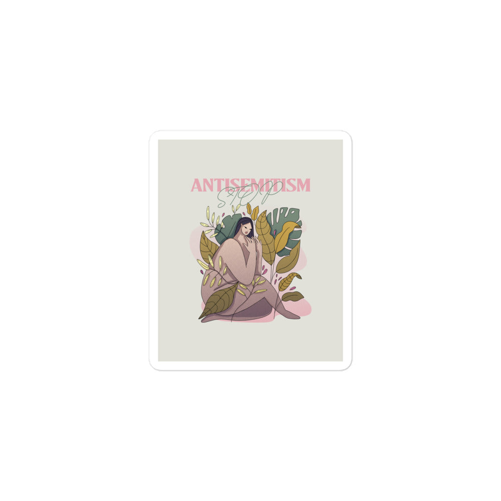 Stop Antisemitism | Plants & Flowers Edition | Kiss Cut Sticker Jouparty