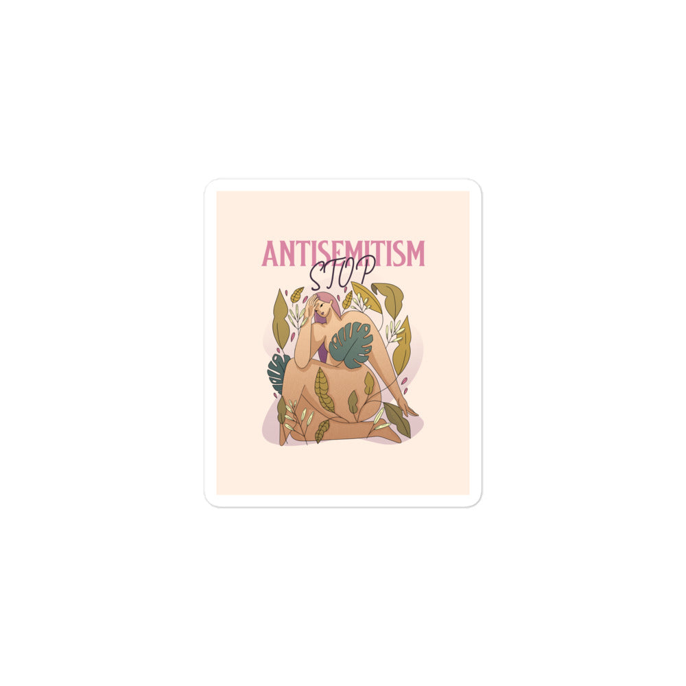 Stop Antisemitism | Plants & Flowers Edition | Kiss Cut Sticker Jouparty