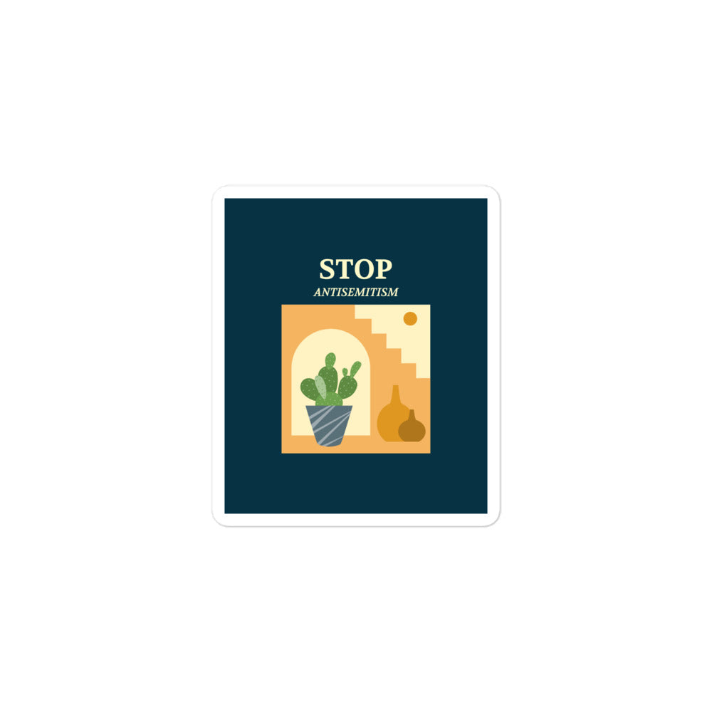 Stop Antisemitism | Plants & Flowers Edition | Kiss Cut Sticker Jouparty
