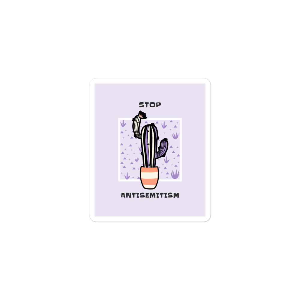 Stop Antisemitism | Plants & Flowers Edition | Kiss Cut Sticker Jouparty