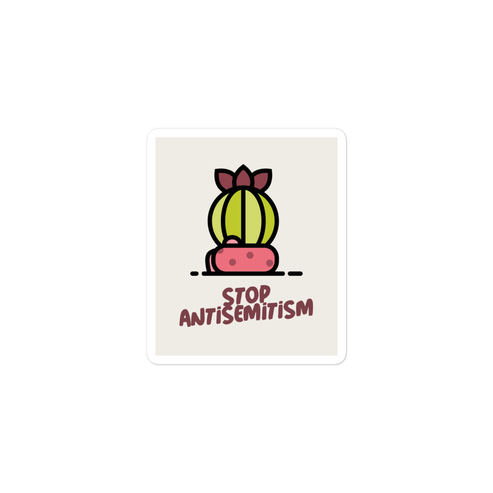 Stop Antisemitism | Plants & Flowers Edition | Kiss Cut Sticker Jouparty