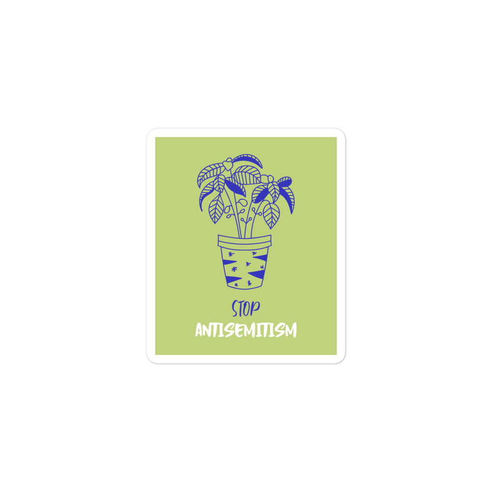 Stop Antisemitism | Plants & Flowers Edition | Kiss Cut Sticker Jouparty