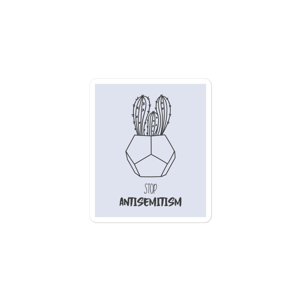 Stop Antisemitism | Plants & Flowers Edition | Kiss Cut Sticker Jouparty