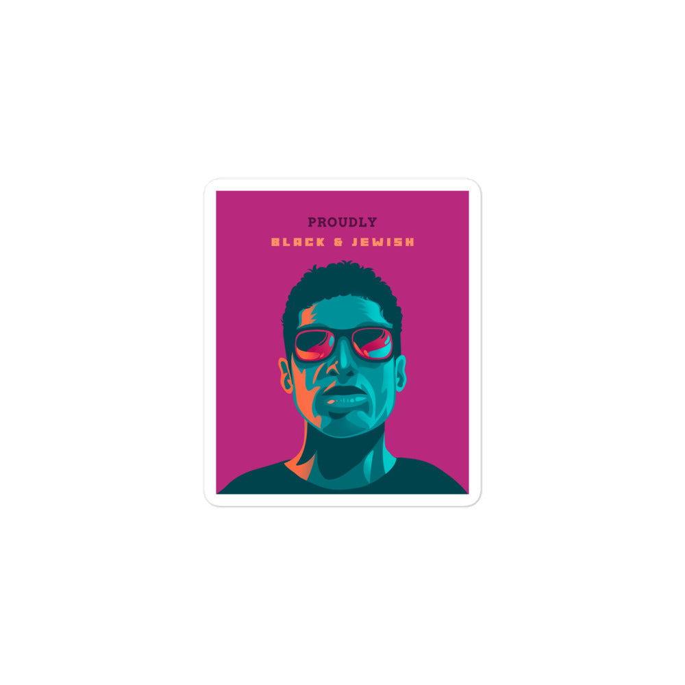 Black & Jewish Love | Kiss Cut Sticker