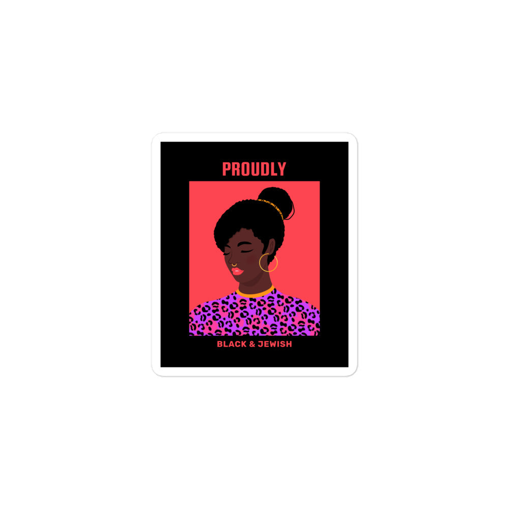 Black & Jewish Love | Kiss Cut Sticker