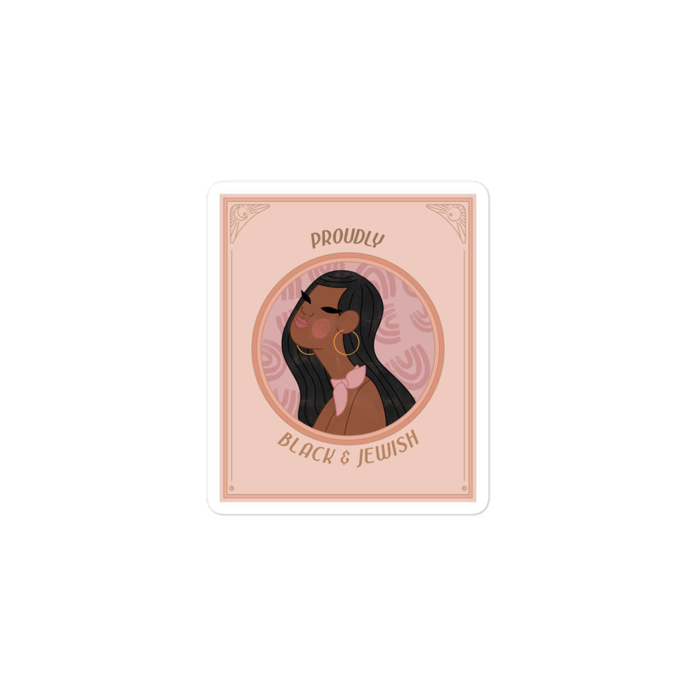 Black & Jewish Love | Kiss Cut Sticker