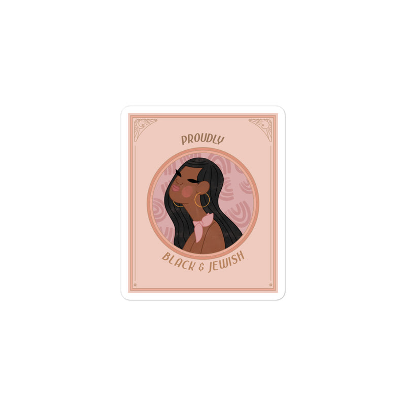 Black & Jewish Love | Kiss Cut Sticker
