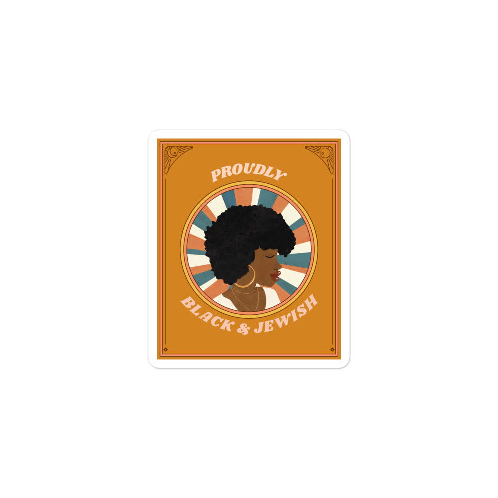 Black & Jewish Love | Kiss Cut Sticker