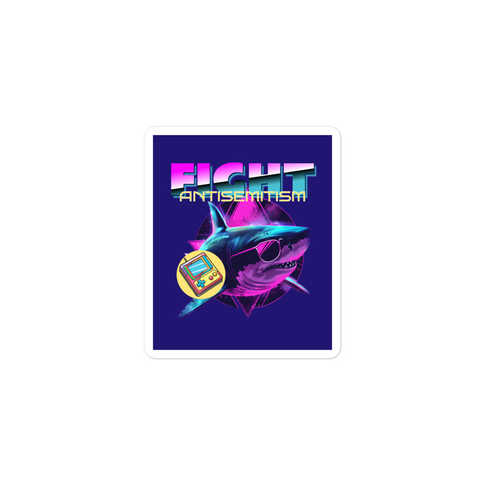 Retro Neon Animal | Fight Antisemitism | Kiss Cut Sticker Jouparty