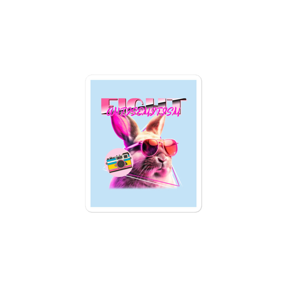 Retro Neon Animal | Fight Antisemitism | Kiss Cut Sticker Jouparty