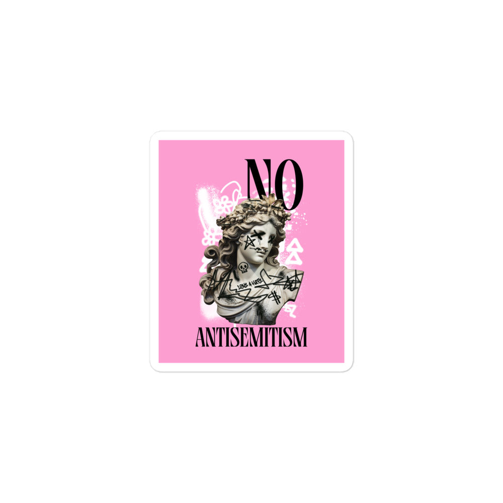 Graffiti Statue Anthem | No Antisemitism | Kiss Cut Sticker Jouparty