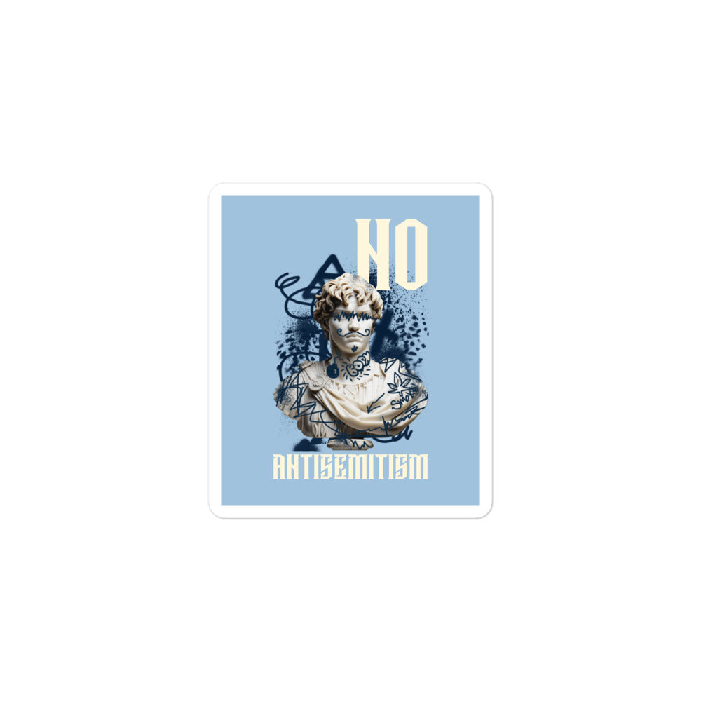 Graffiti Statue Anthem | No Antisemitism | Kiss Cut Sticker Jouparty