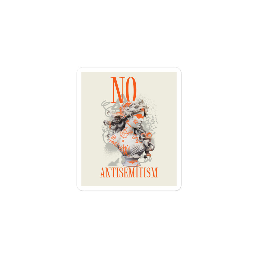 Graffiti Statue Anthem | No Antisemitism | Kiss Cut Sticker Jouparty