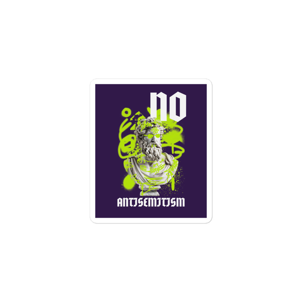 Graffiti Statue Anthem | No Antisemitism | Kiss Cut Sticker Jouparty