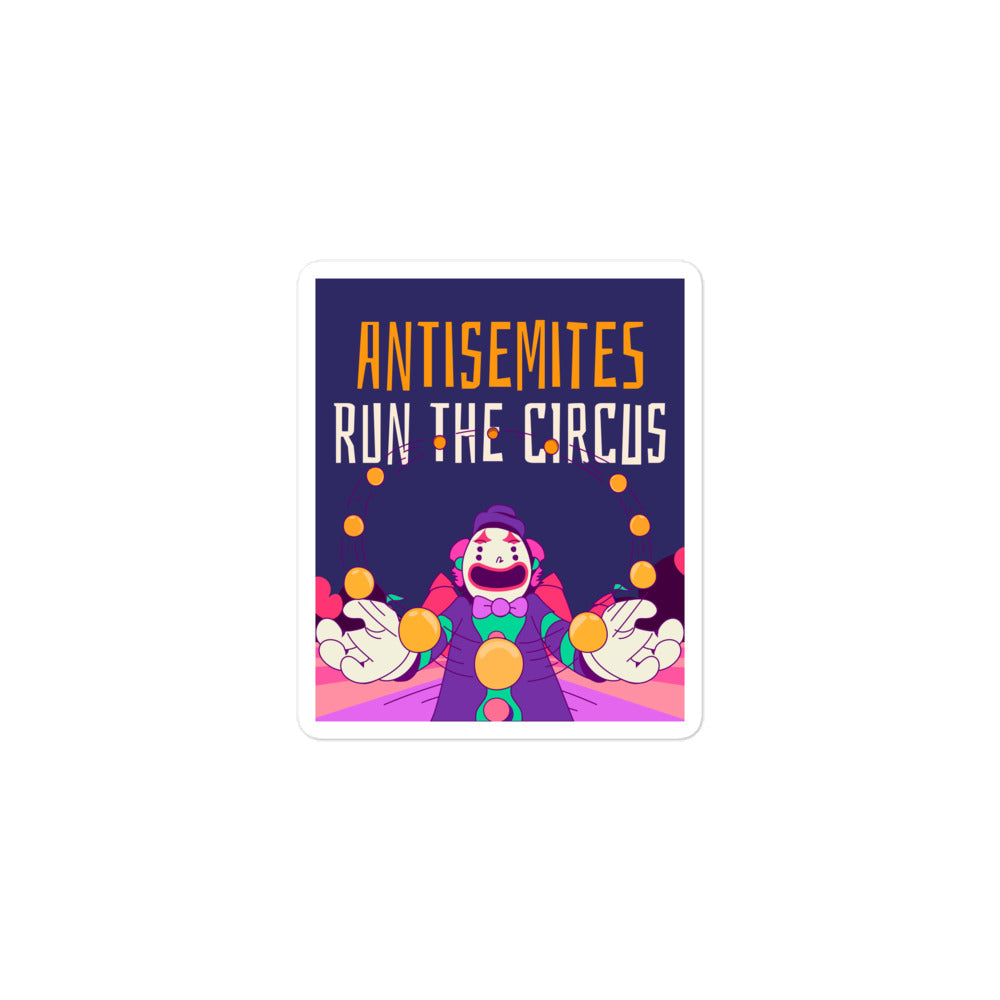 Antisemitic Clowns | Kiss Cut Sticker