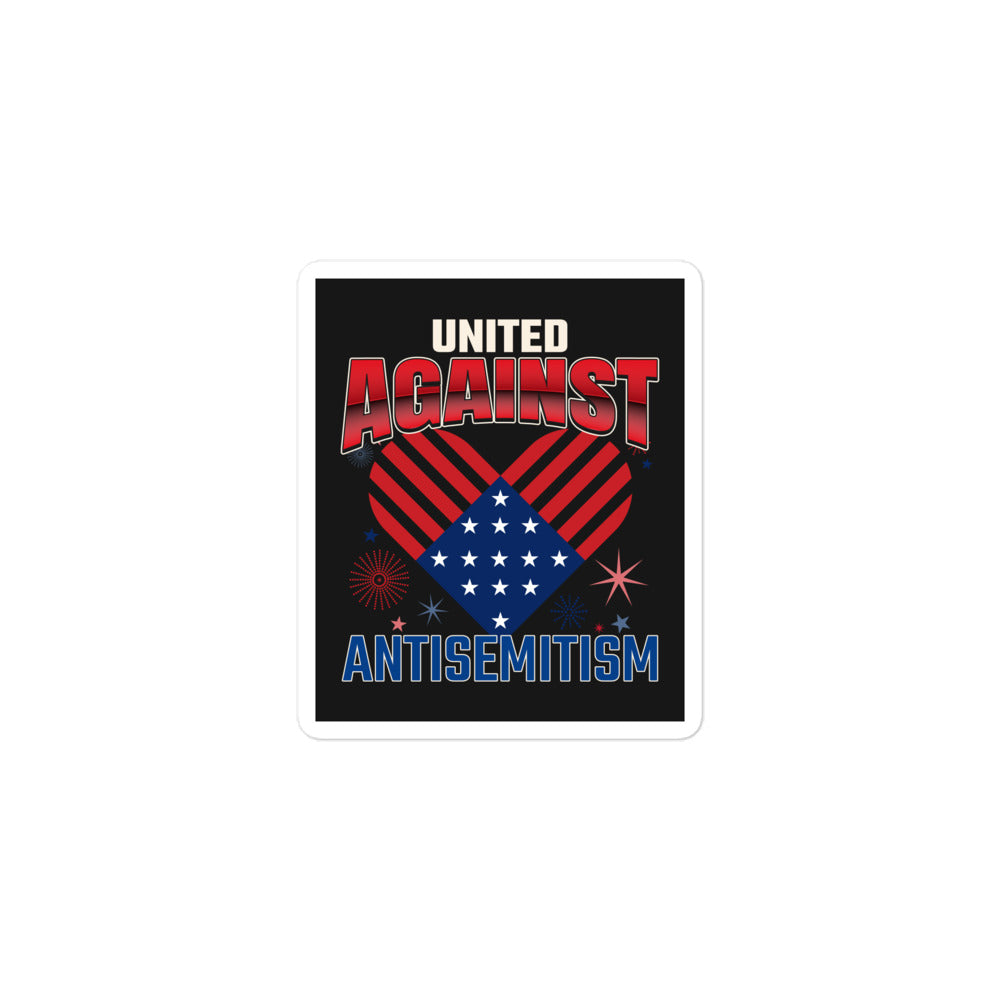 USA Edition | United Against Antisemitism | Kiss Cut Sticker Jouparty