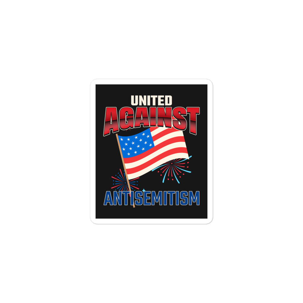 USA Edition | United Against Antisemitism | Kiss Cut Sticker Jouparty