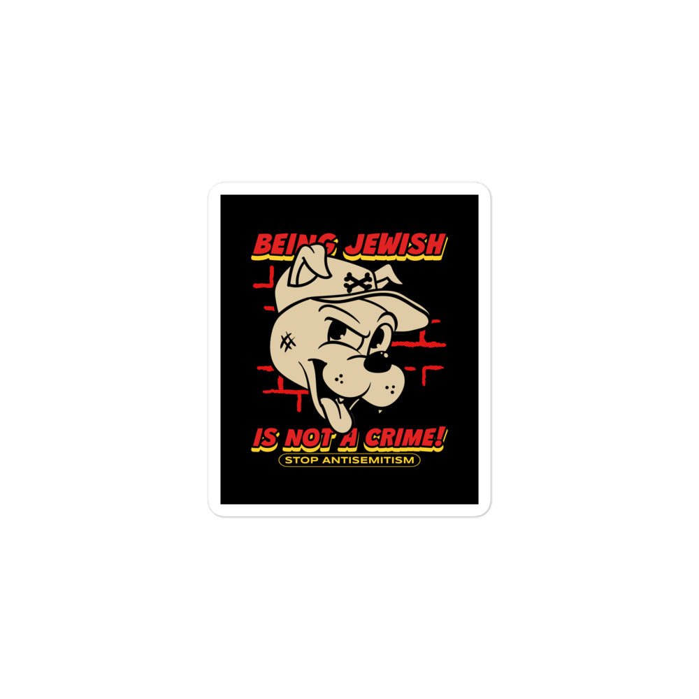 Streetart Graffiti Cartoon | Antisemitism | Kiss Cut Sticker Jouparty