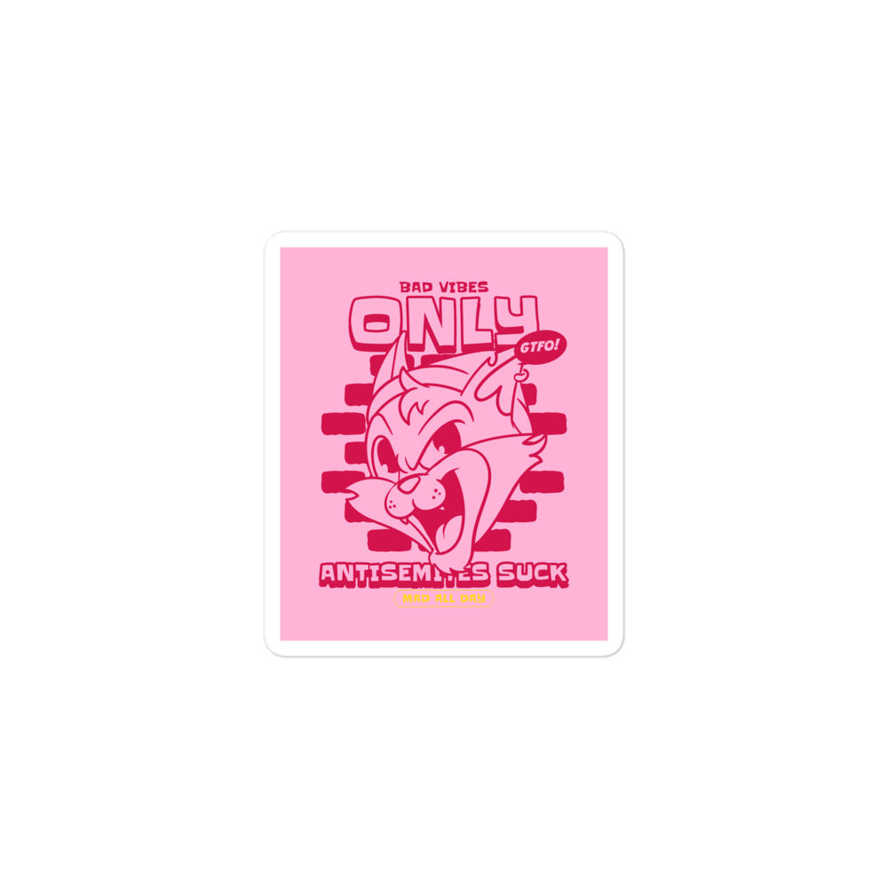 Streetart Graffiti Cartoon | Antisemitism | Kiss Cut Sticker Jouparty