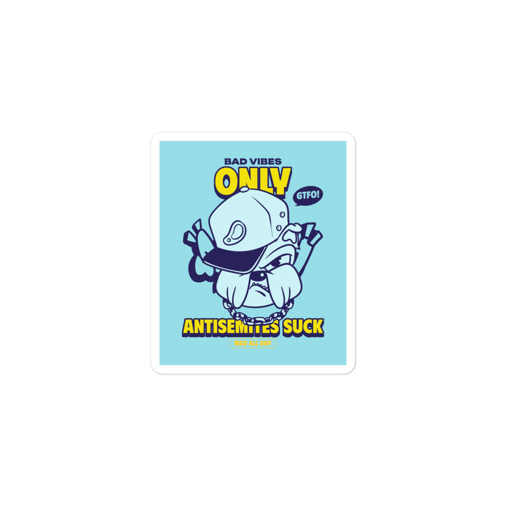 Streetart Graffiti Cartoon | Antisemitism | Kiss Cut Sticker