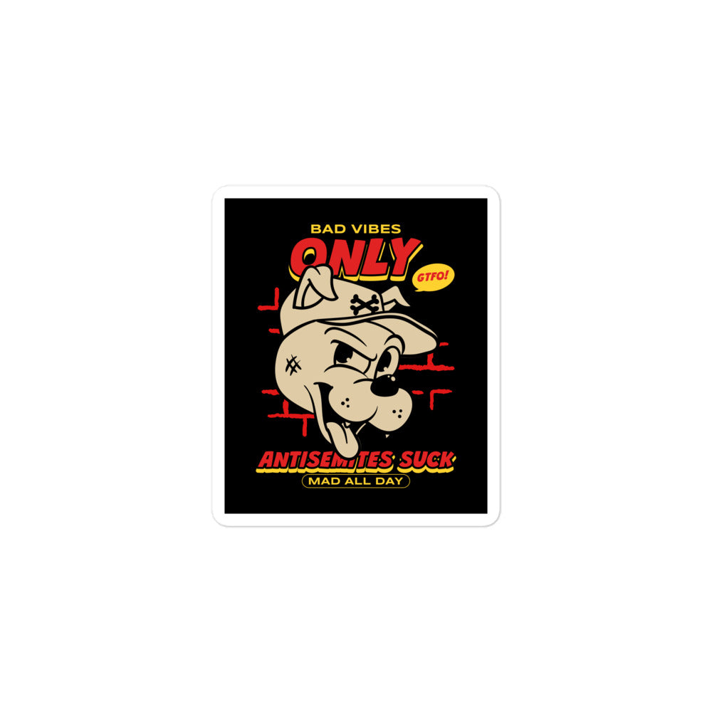 Streetart Graffiti Cartoon | Antisemitism | Kiss Cut Sticker Jouparty