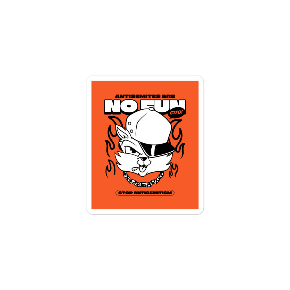 Streetart Graffiti Cartoon | Antisemitism | Kiss Cut Sticker Jouparty