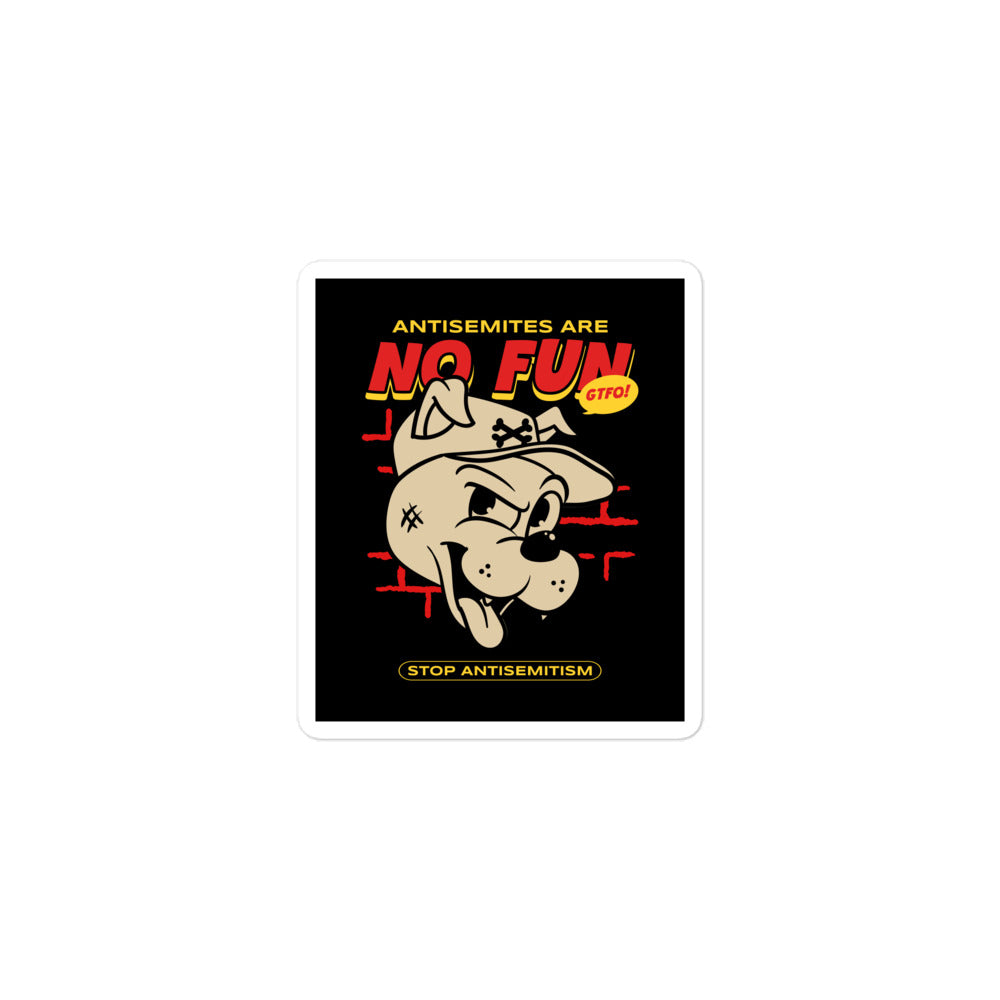 Streetart Graffiti Cartoon | Antisemitism | Kiss Cut Sticker Jouparty