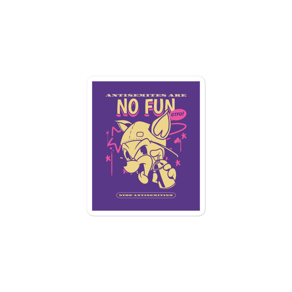 Streetart Graffiti Cartoon | Antisemitism | Kiss Cut Sticker Jouparty