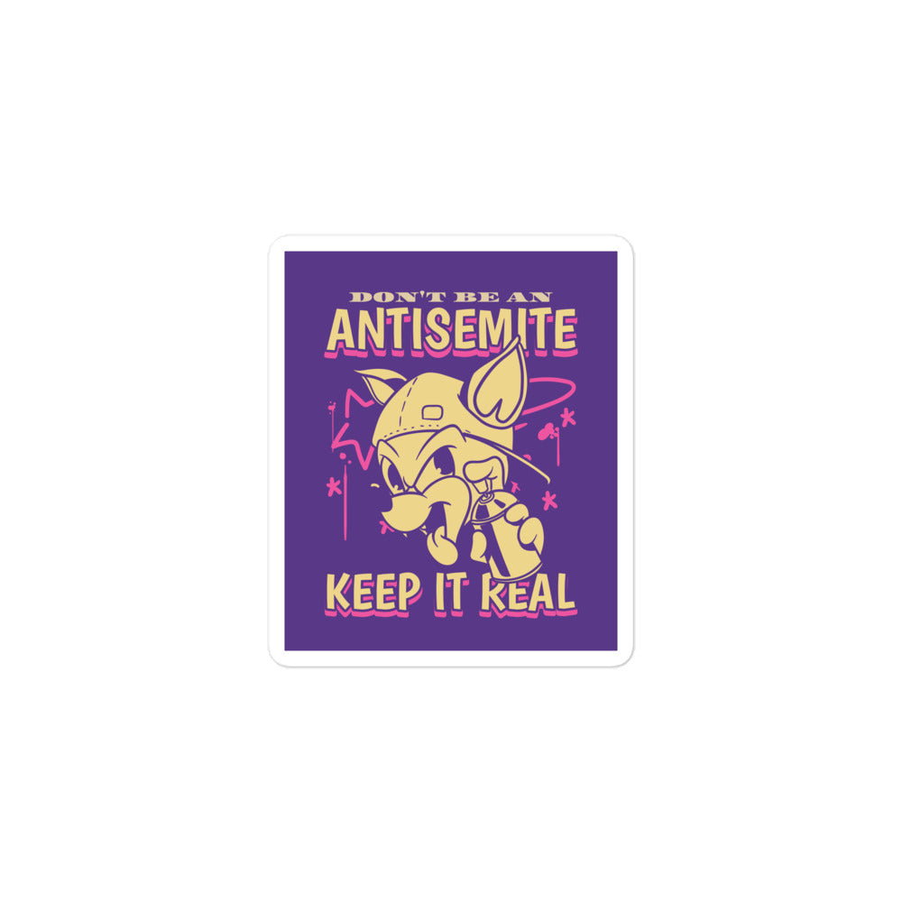 Streetart Graffiti Cartoon | Antisemitism | Kiss Cut Sticker Jouparty