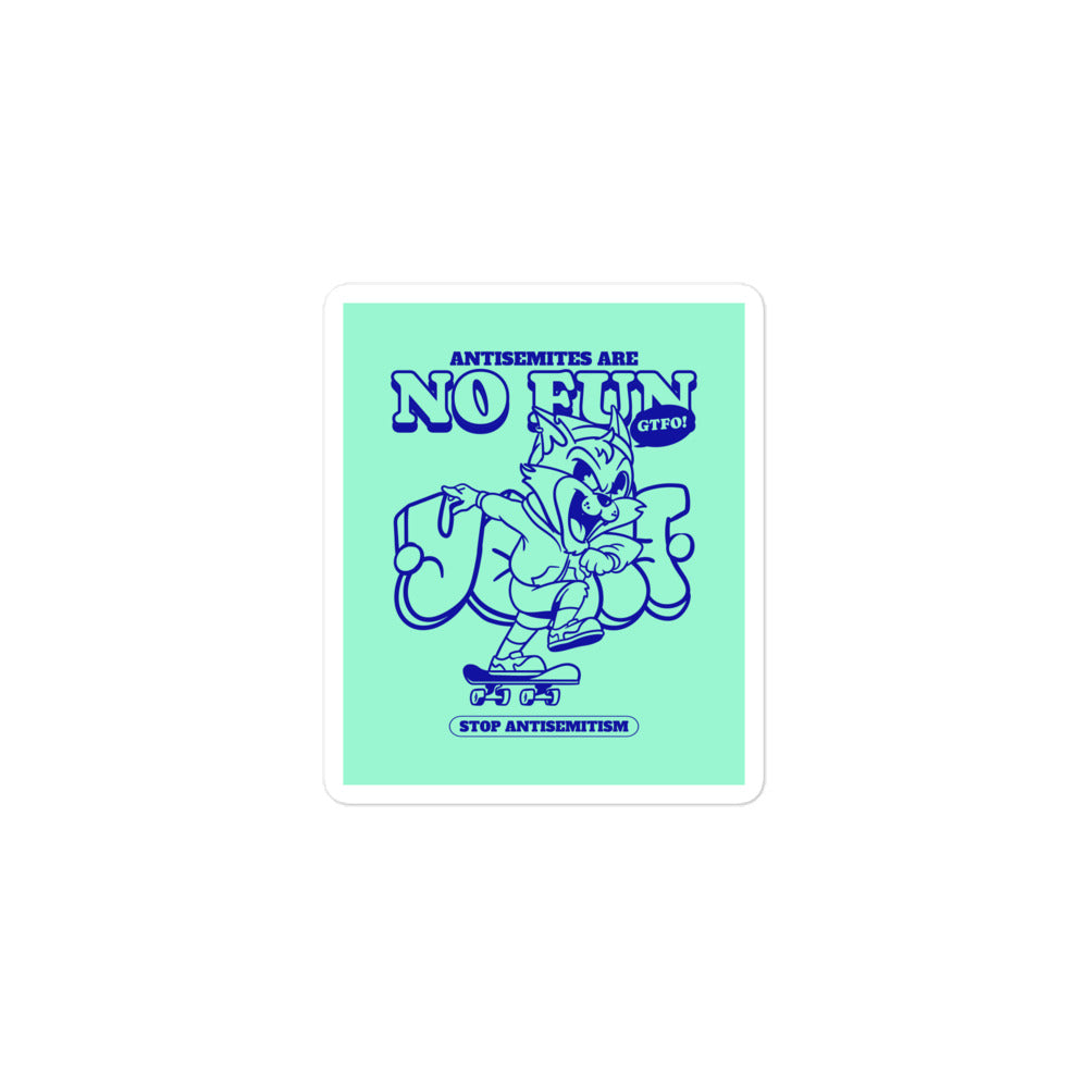 Streetart Graffiti Cartoon | Antisemitism | Kiss Cut Sticker Jouparty