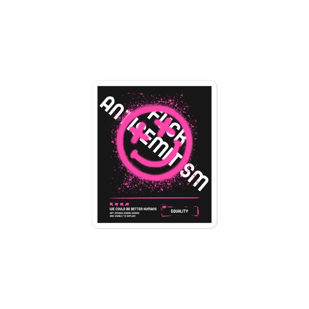 Fuck Antisemitism Graffiti | Kiss Cut Sticker Jouparty