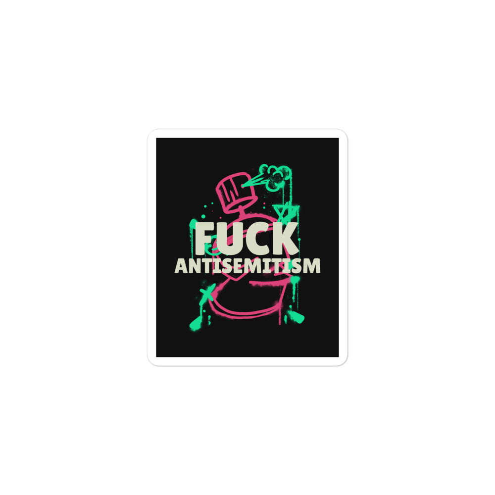 Fuck Antisemitism Graffiti | Kiss Cut Sticker Jouparty
