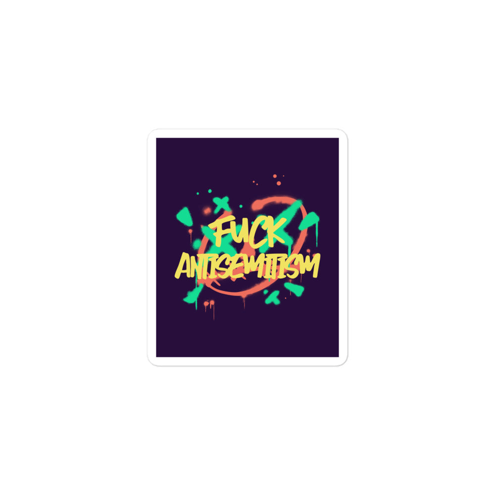 Fuck Antisemitism Graffiti | Kiss Cut Sticker