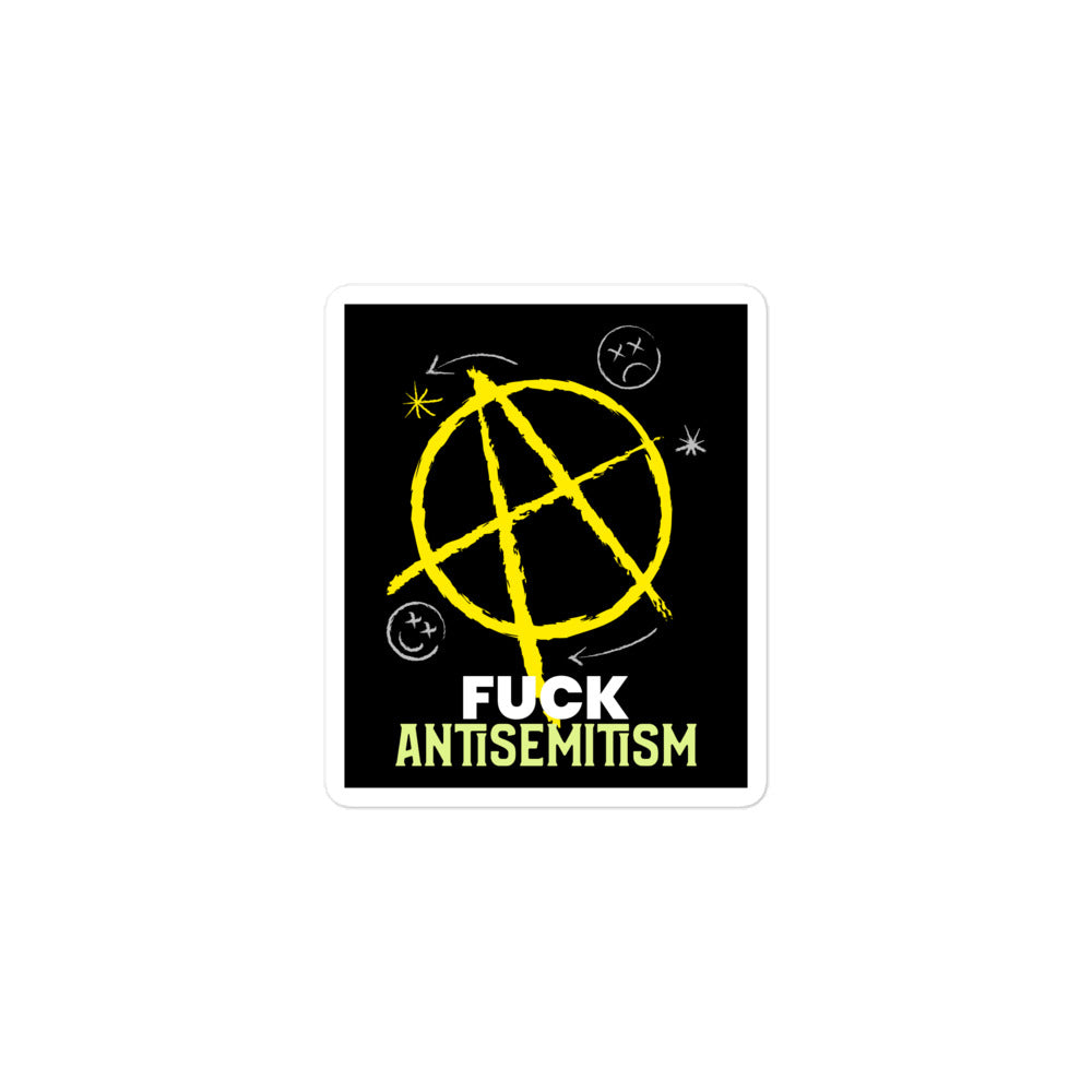 Fuck Antisemitism Graffiti | Kiss Cut Sticker Jouparty