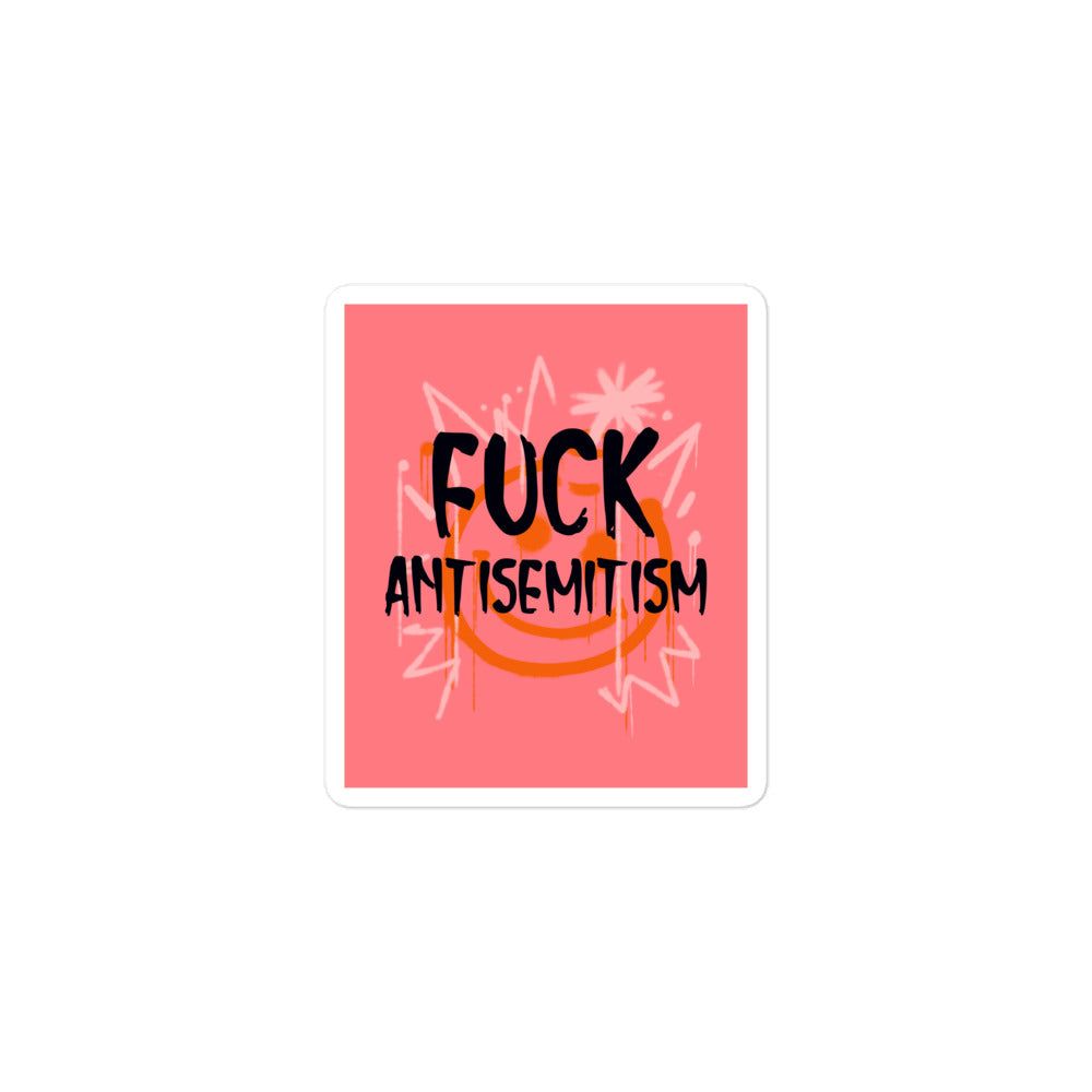 Fuck Antisemitism Graffiti | Kiss Cut Sticker Jouparty