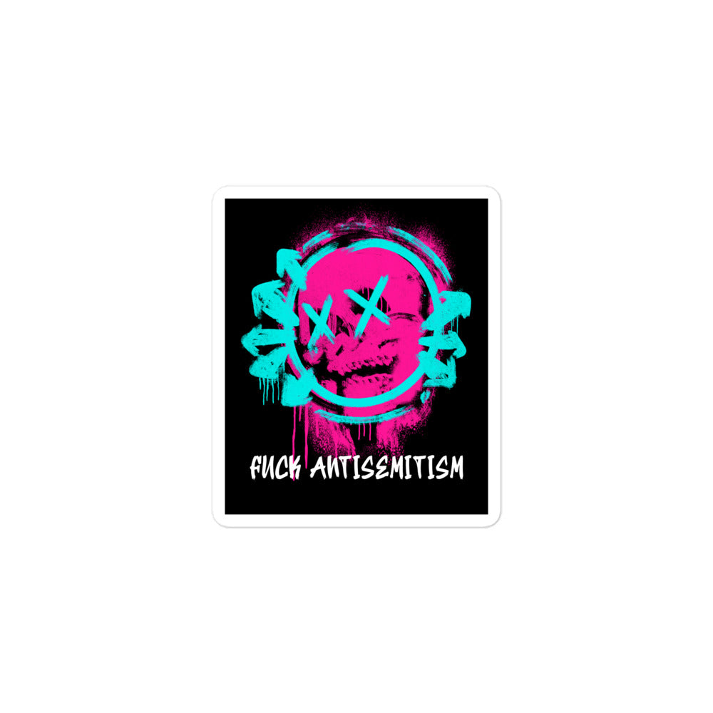 Fuck Antisemitism Graffiti | Kiss Cut Sticker Jouparty