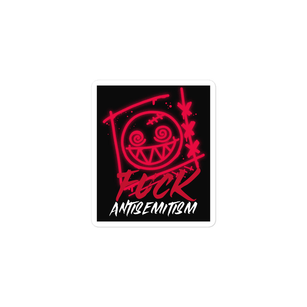 Fuck Antisemitism Graffiti | Kiss Cut Sticker Jouparty