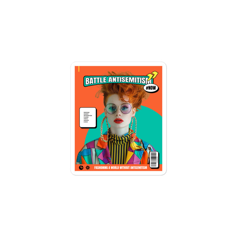 80's Fashion Trend | Battle Antisemitism | Kiss Cut Sticker