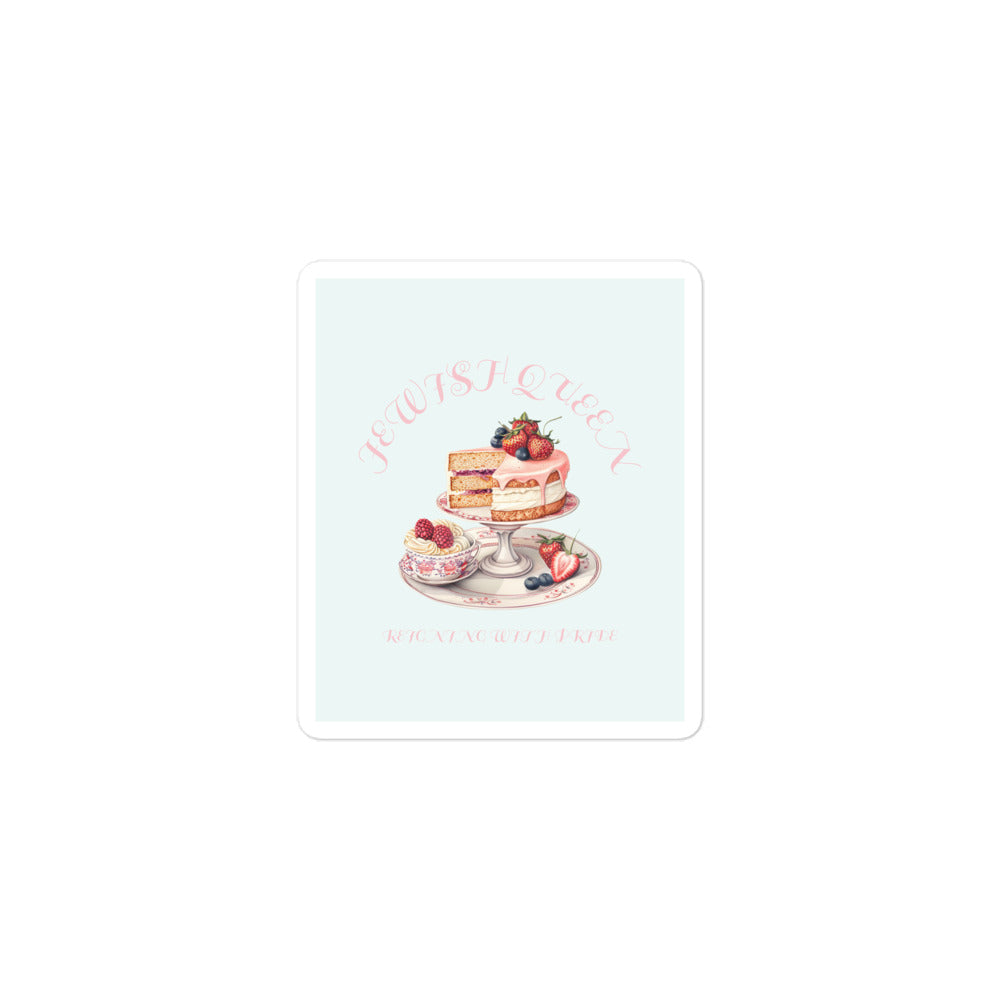 Jewish Queen | Kiss Cut Sticker Jouparty