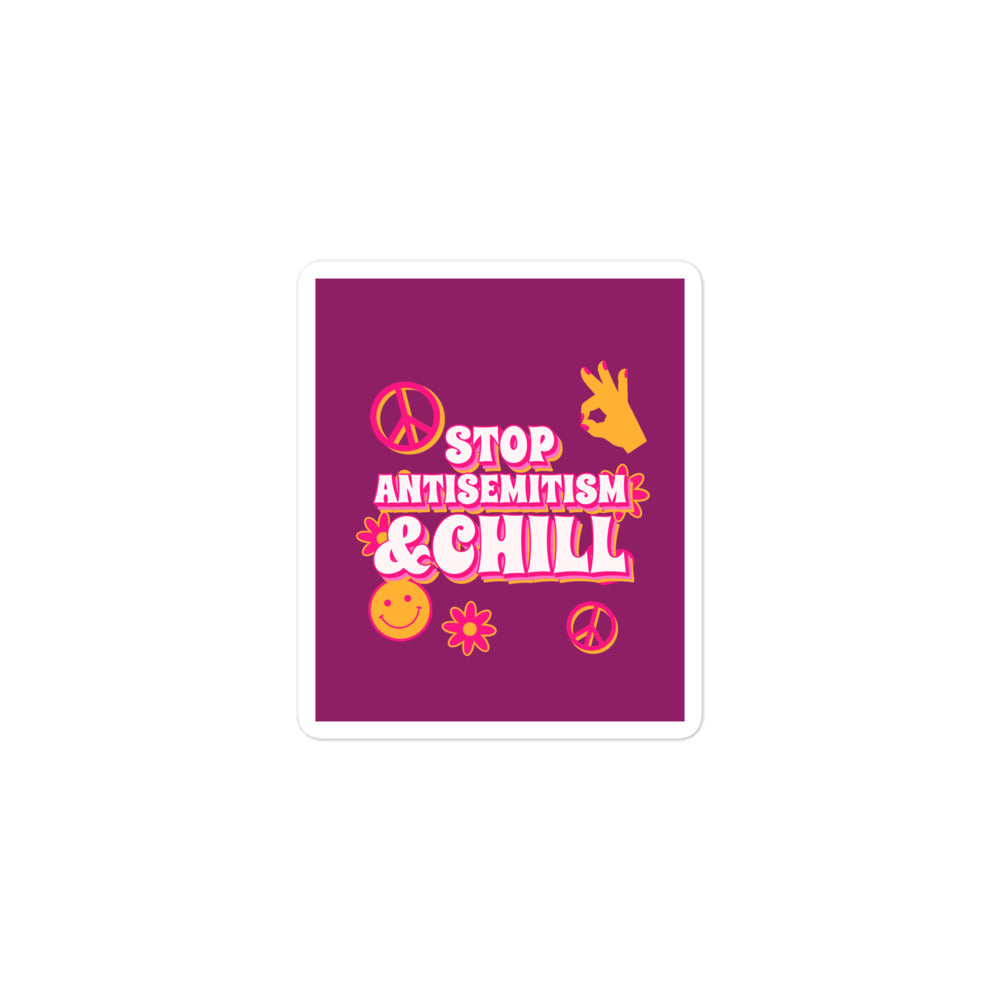 Chill Retro | Antisemitism | Kiss Cut Sticker