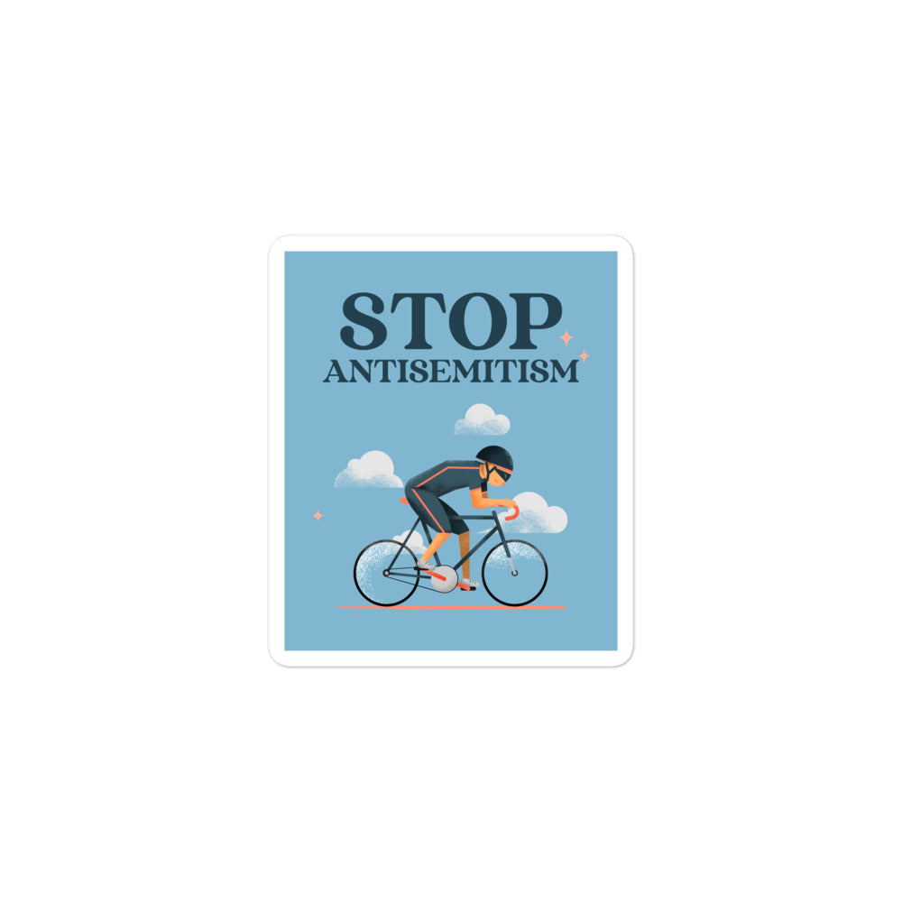 Bike Journey | Stop Antisemitism | Kiss Cut Sticker