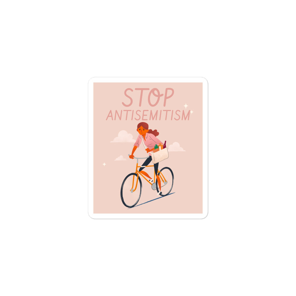 Bike Journey | Stop Antisemitism | Kiss Cut Sticker