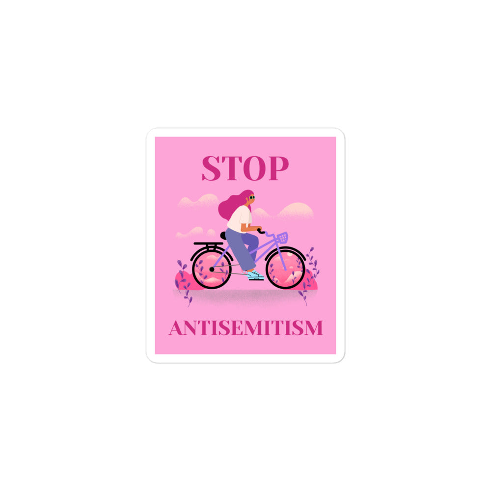 Bike Journey | Stop Antisemitism | Kiss Cut Sticker