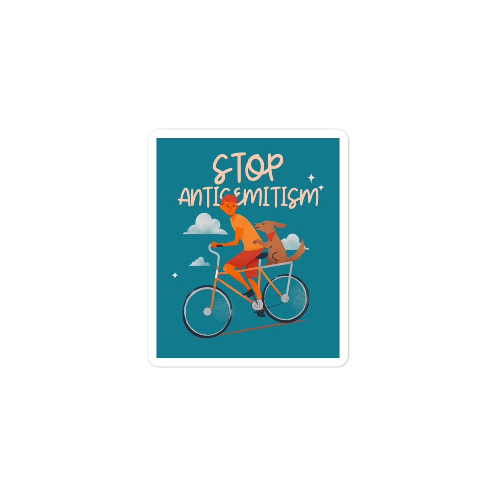 Bike Journey | Stop Antisemitism | Kiss Cut Sticker