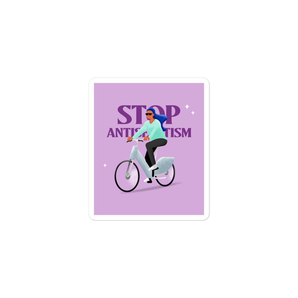 Bike Journey | Stop Antisemitism | Kiss Cut Sticker