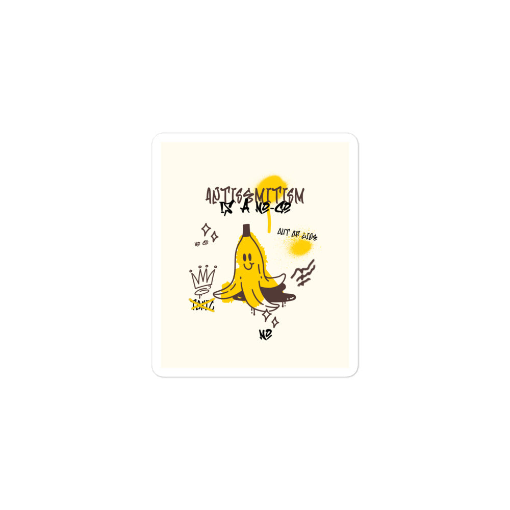 No Go Graffiti Doodle | Antisemitism | Kiss Cut Sticker Jouparty