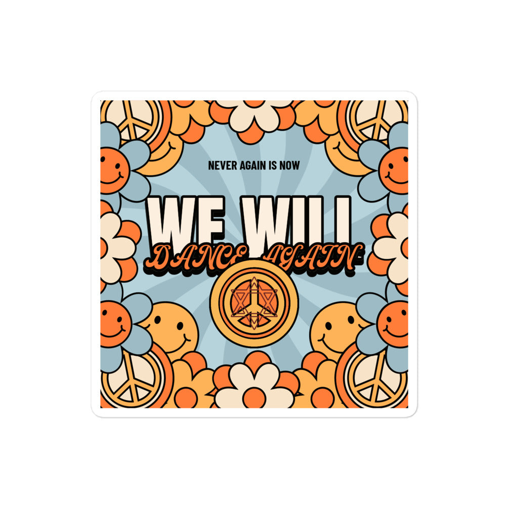 We Will Dance Again | Retro-Blue Style | Kiss Cut Sticker Jouparty