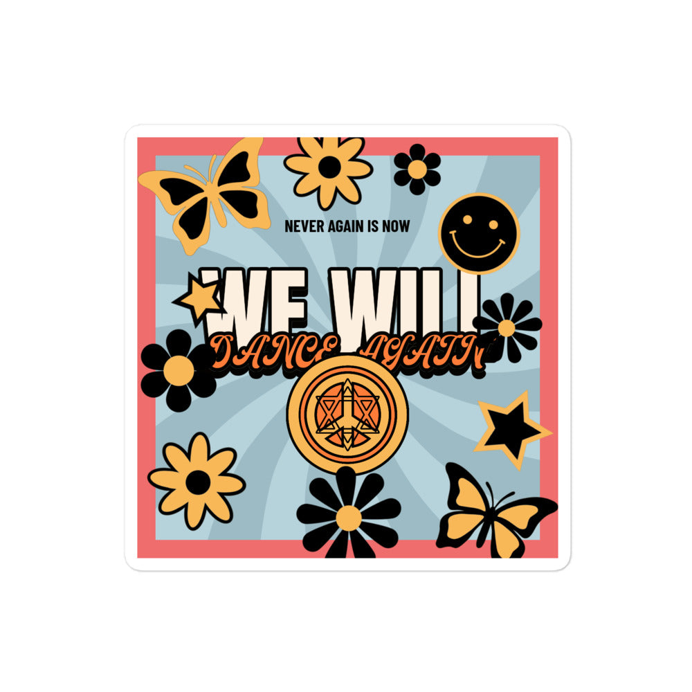 We Will Dance Again | Retro-Blue Style | Kiss Cut Sticker Jouparty