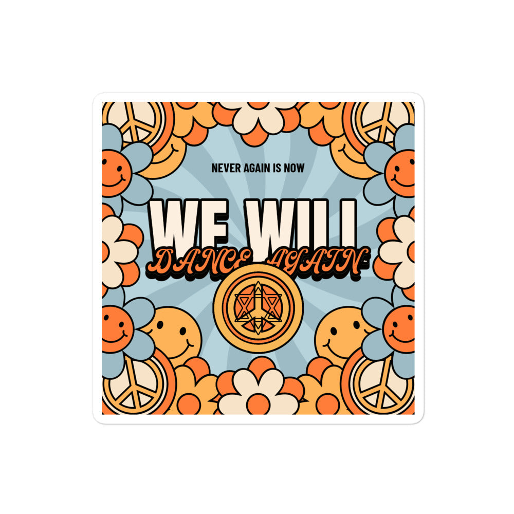 We Will Dance Again | Retro-Blue Style | Kiss Cut Sticker Jouparty